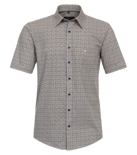 Freizeithemd Kurzarm Print Casual Fit