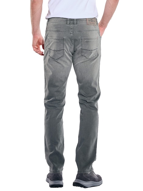 Herren Jeans 5-Pocket Superstretch , Oliv