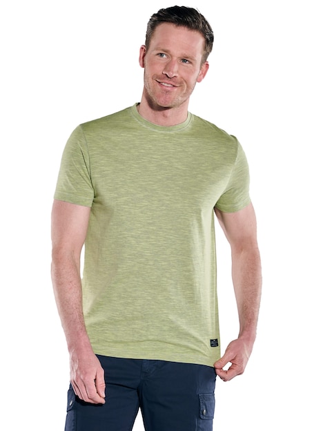 Herren T-Shirt meliert , Gruen