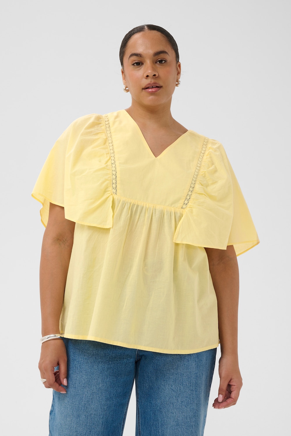 Kurzarm-Bluse Loose fit