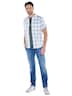 Herren Overshirt mit Reißverschluss , Gruen