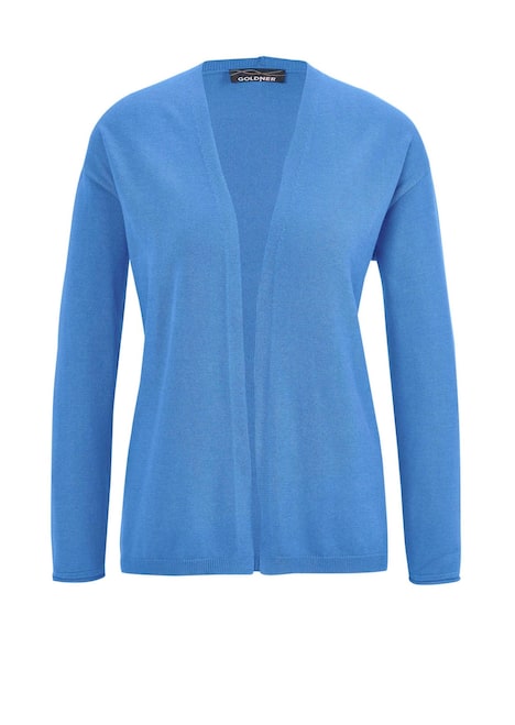 Offene Strickjacke in Kurzform