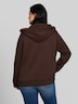 Hoodie Sweatjacke aus Scuba