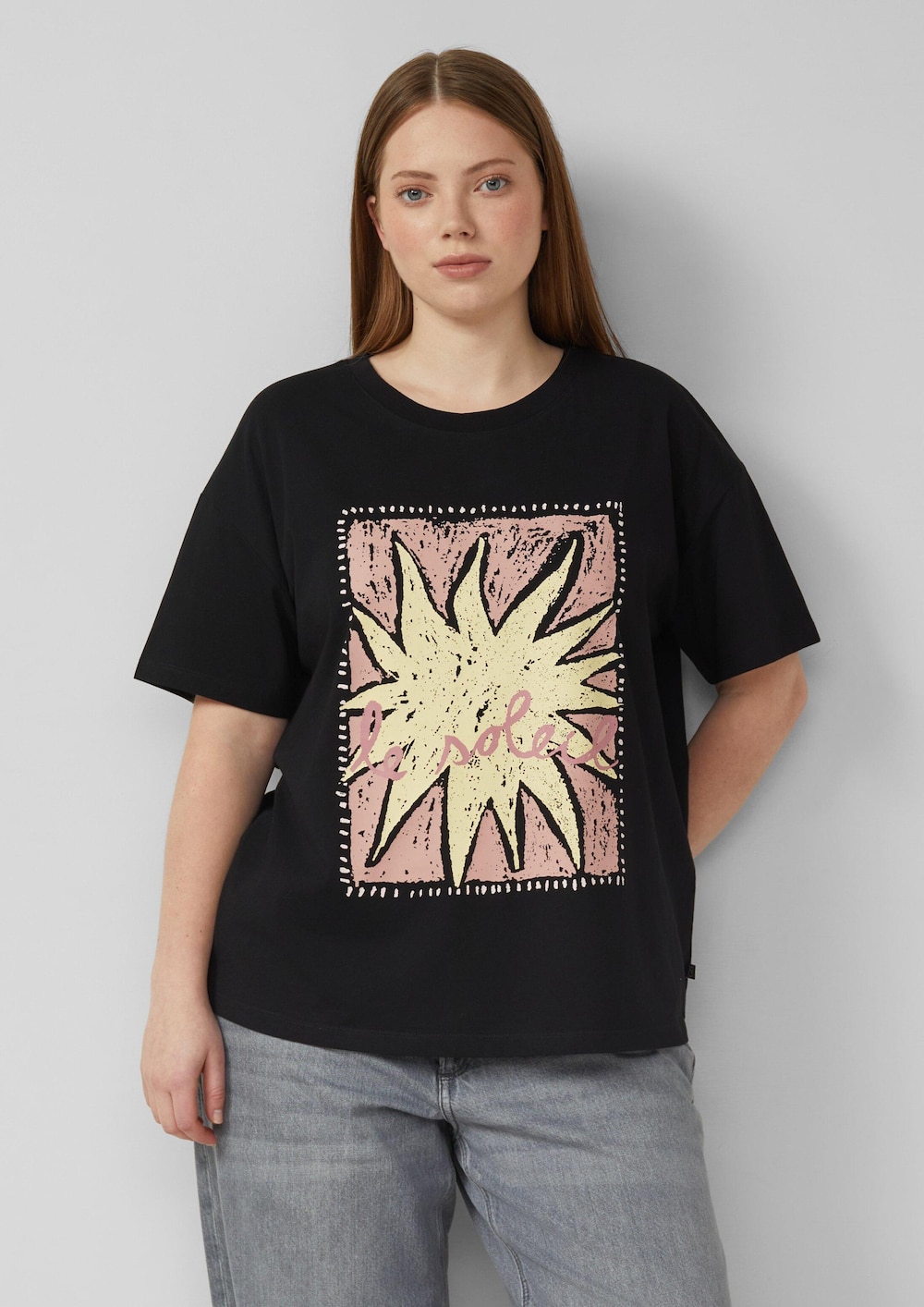 Baumwollshirt mit Frontprint