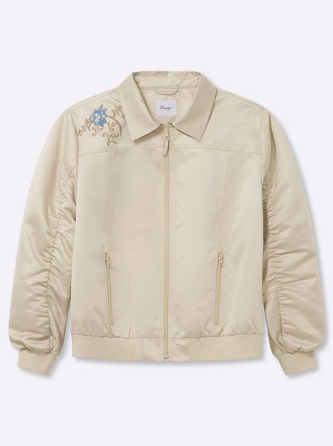 Blouson Langarm Hemdkragen
