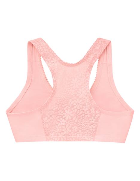 Baumwoll-BH mit Vorderverschluss und T-Rücken