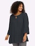 3/4-Arm-Bluse 3/4-Arm Ohne Kragen