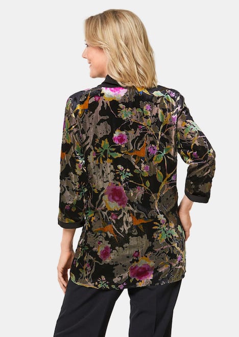 GOLDNER Fluwelen jasje in etskantlook Fluwelen jasje in etskantlook