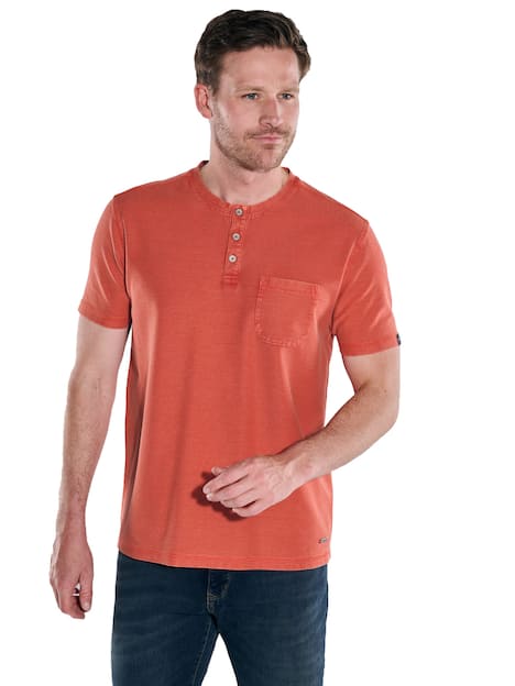 engbers Herren Henley-Shirt regular , Orange