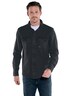 engbers Herren Overshirt strukturiert , Schwarz