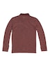 Herren Langarm-Shirt mit Polo-Kragen , Feuerrot