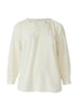 Elastische strukturierte Bluse mit weitem Arm