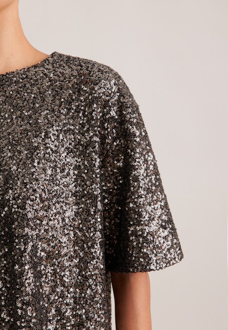 Damen Tunika - Pailletten