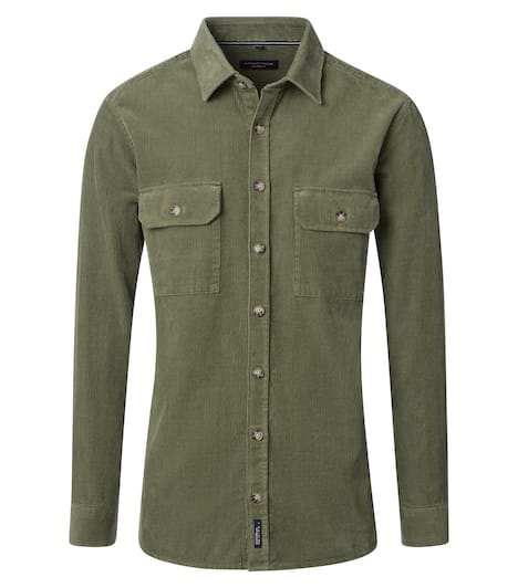 Hemdjacke uni Casual Fit