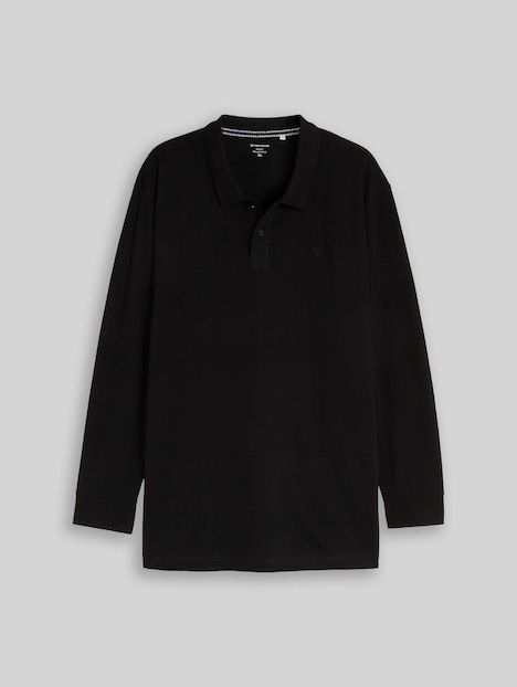 Langarm Piqué Poloshirt