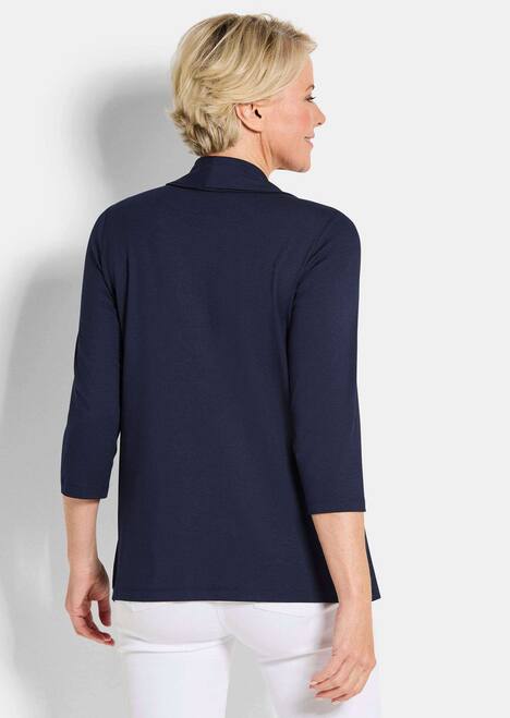 Viskoseshirt in Twinset-Optik