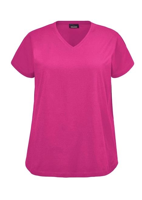 Luftiges Shirt mit schmaler Blende