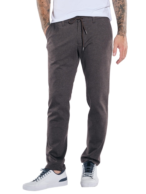 Herren Chino regular , Dunkelbraun