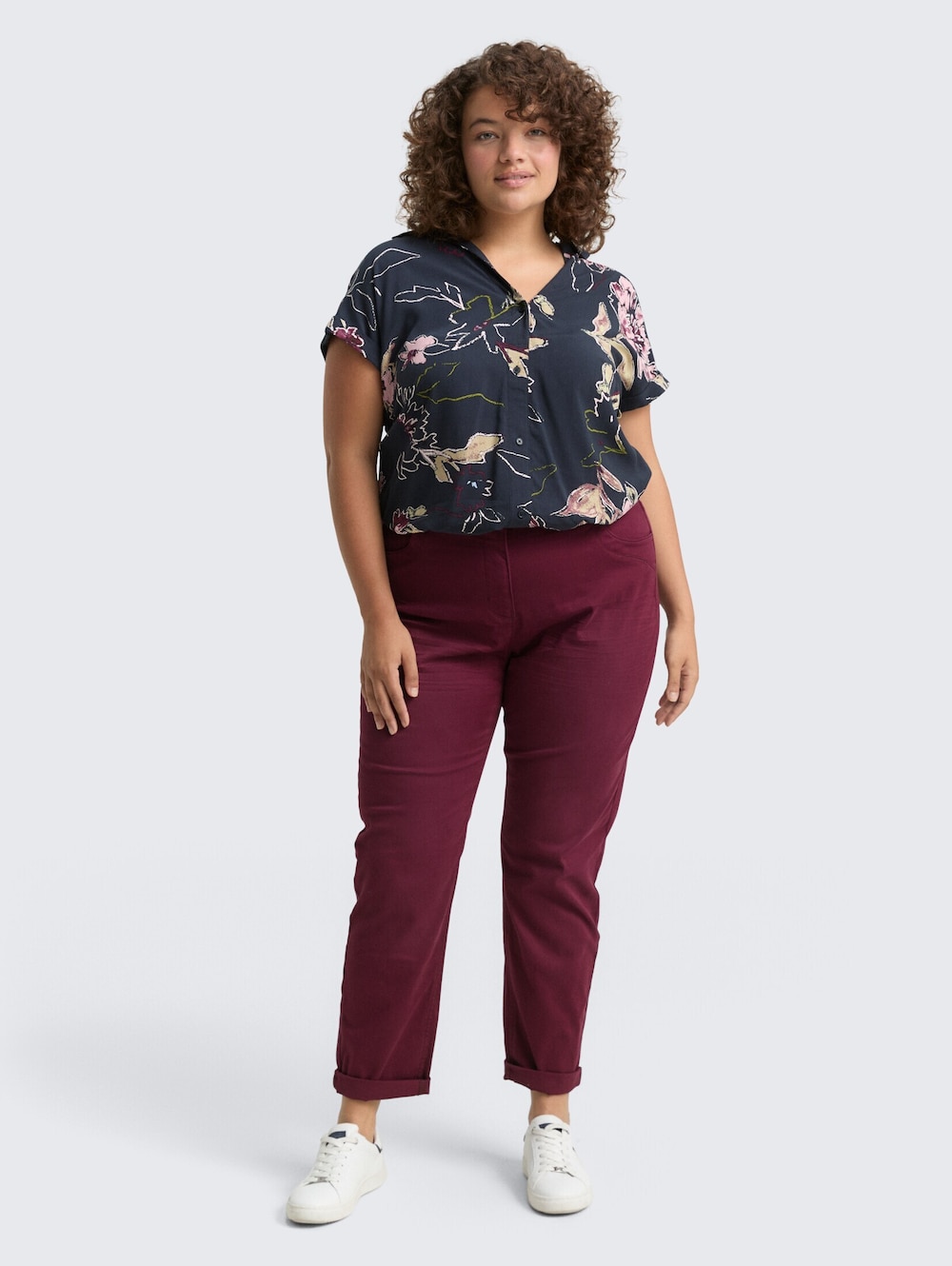 Tom Tailor Women PLUS Hosen & Chino Plus Size - Cropped Slim Hose