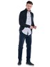 engbers Herren Cardigan regular , Saphirblau
