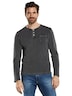 Herren Langarm-Shirt strukturiert , Anthrazit
