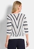 Ajourpullover mit Streifenmuster