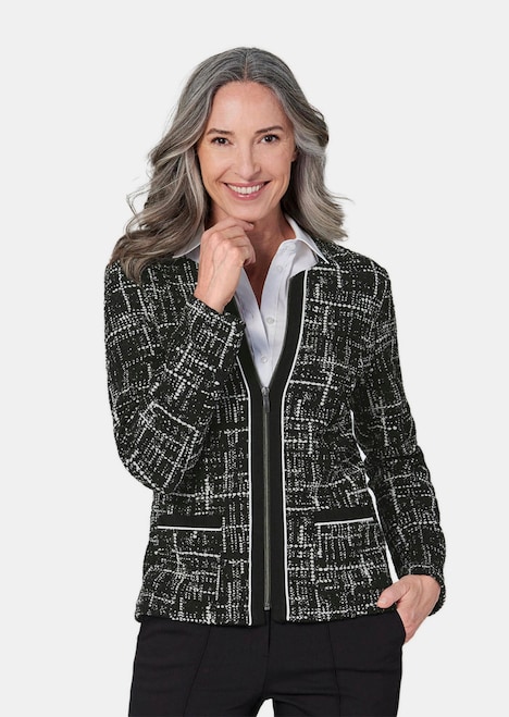 Leichte Jacke in Jersey Jacquard