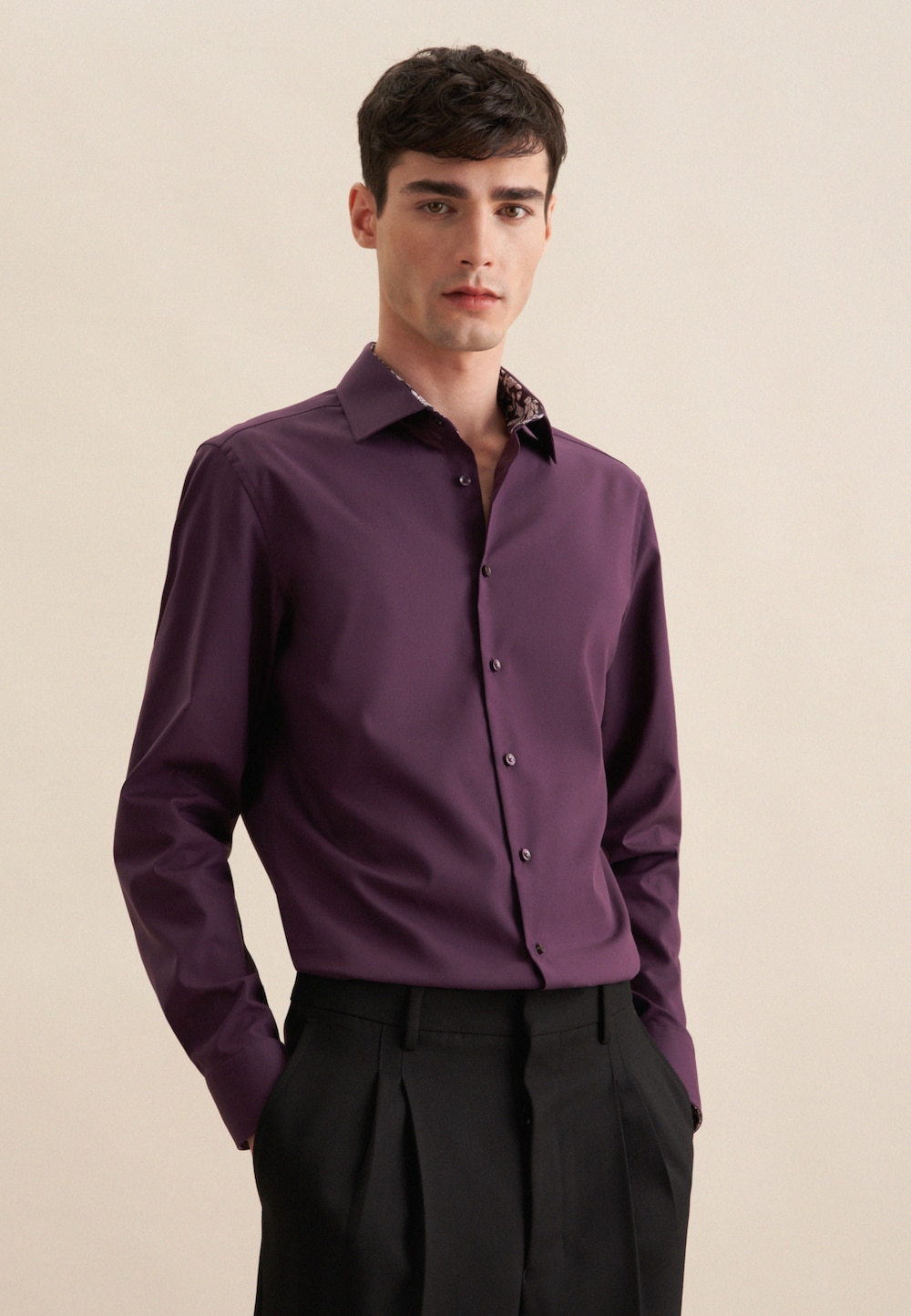 Herren Business Hemd - Uni