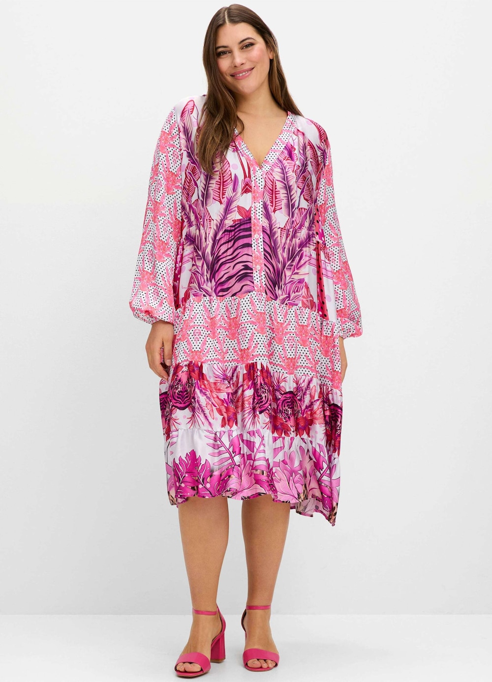 Kleid Langarm Sonstiges Muster