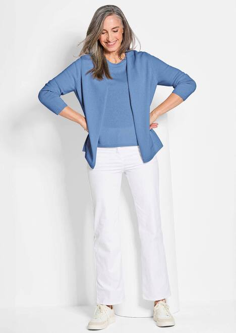 GOLDNER Lang tricot jasje van kasjmier Lang tricot jasje van kasjmier