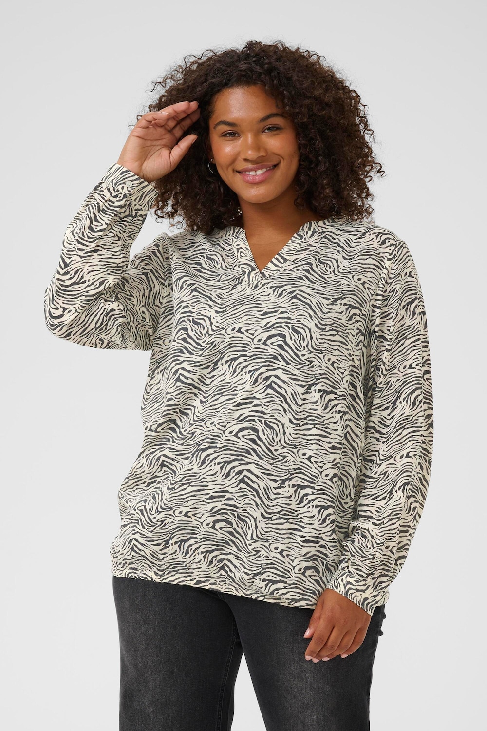 Langarm-Bluse Regular fit