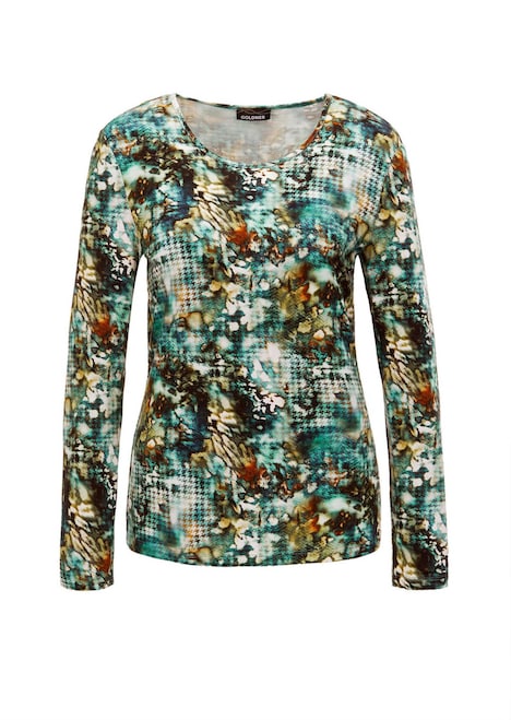 Shirt met print en lange mouwen