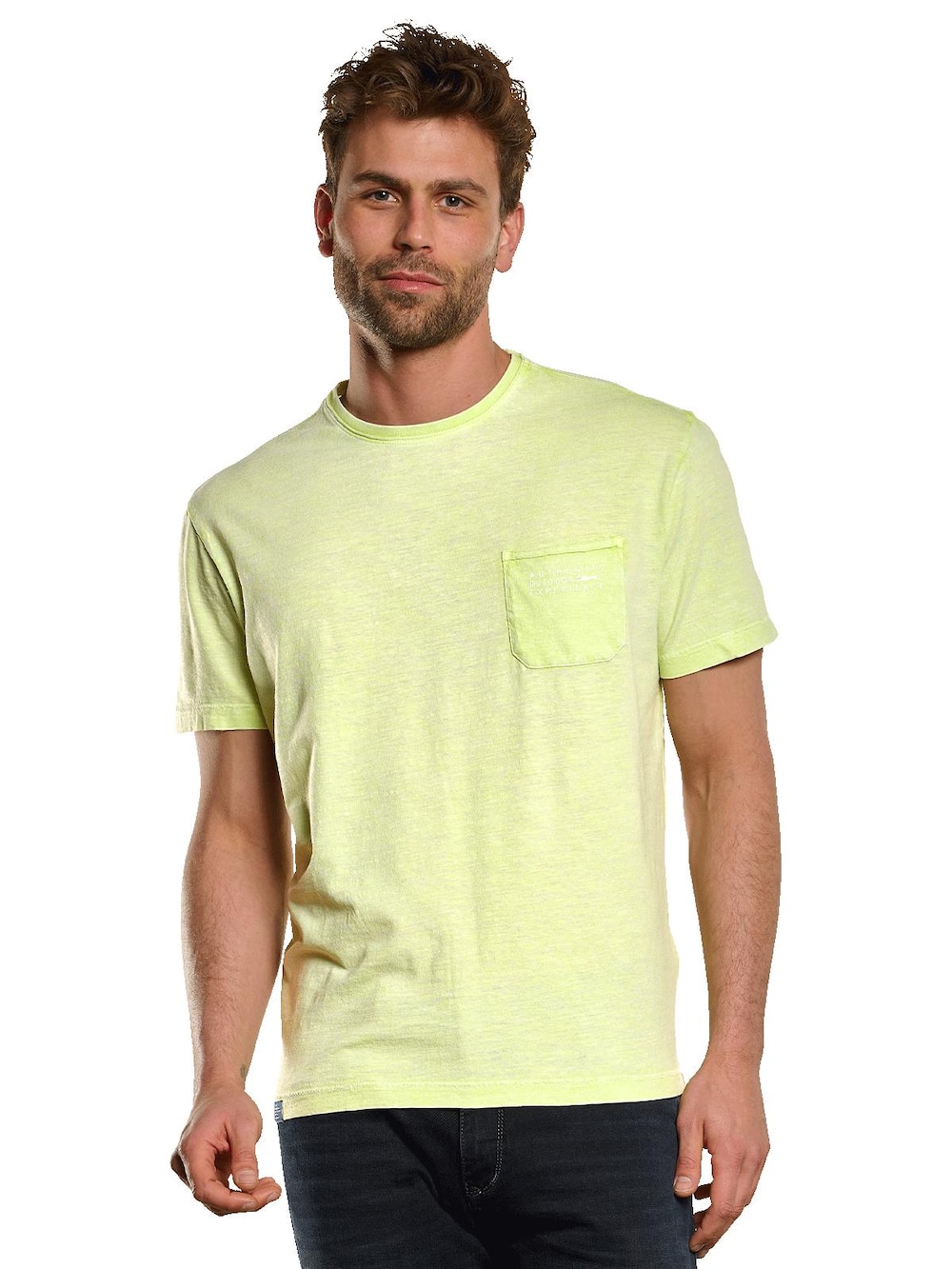 T-Shirt mit Leinenanteil