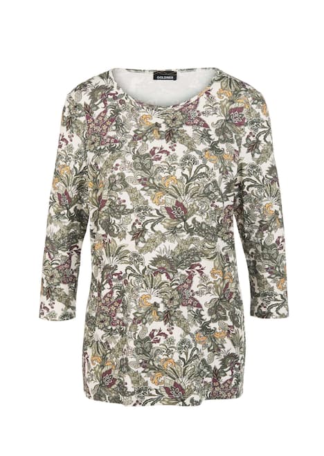 Kombinierfreundlich gemustertes Shirt