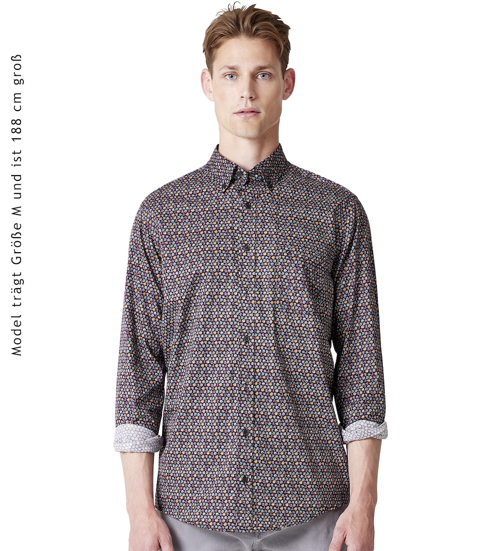Freizeithemd Print Comfort Fit