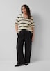 Wide-Leg-Hose aus Leinenmix mit elastischem Bund