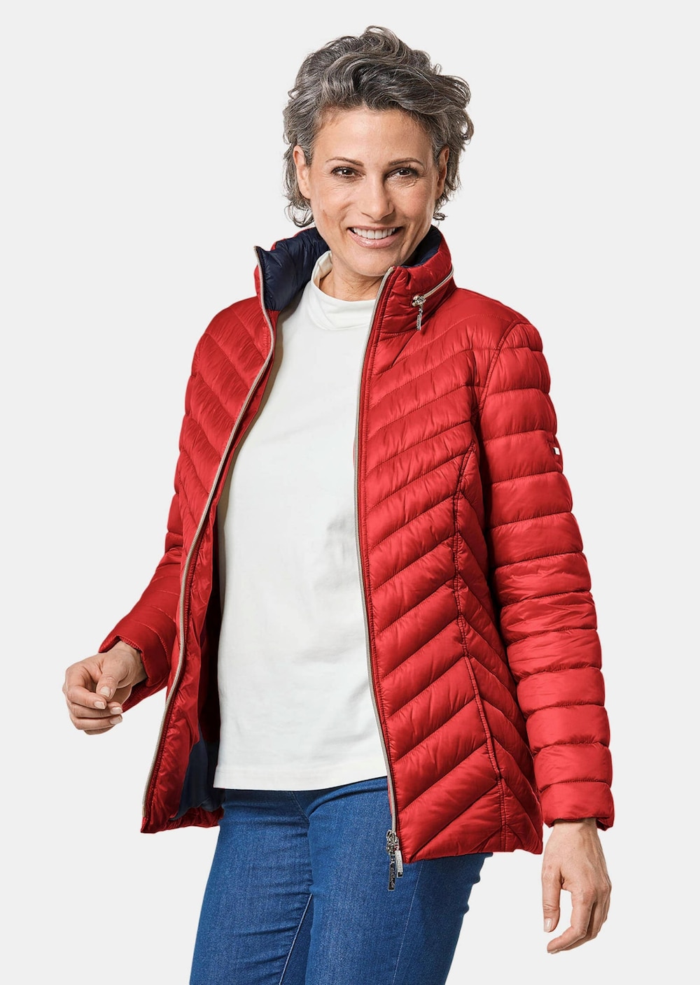 Leichte Steppjacke in knitterarmer Ware
