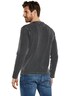 Herren Langarm-Shirt strukturiert , Anthrazit