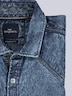 Herren Kurzarmhemd mit softer Jeans-Warenqualität , Indigoblau