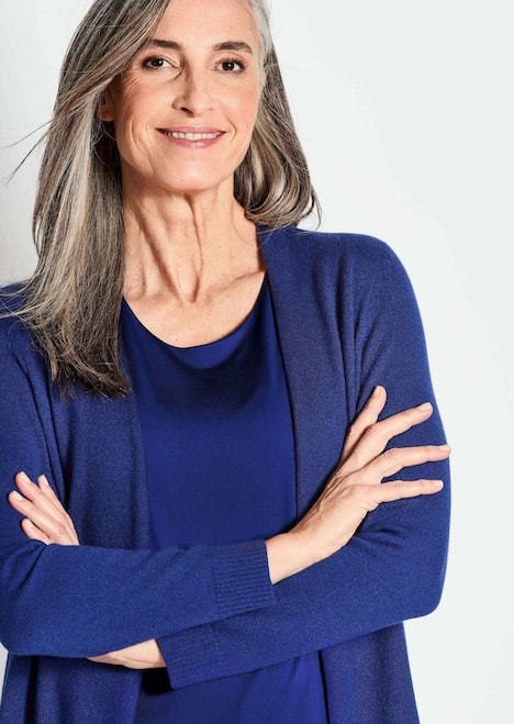 Langarm Feinstrick-Cardigan