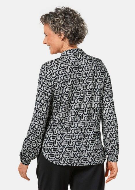 Ausdrucksstarke Jerseybluse mit Stretchanteil