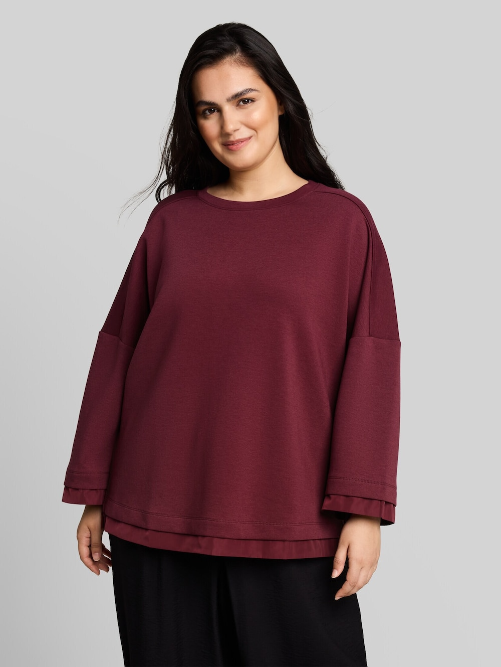 Loose Fit Sweatshirt mit 7/8-Arm