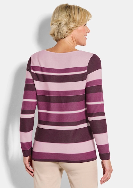 Gebreide trui met streepjeslook