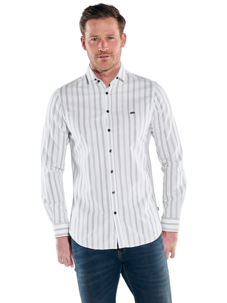 Herren Hemd gemustert , Hellgruen