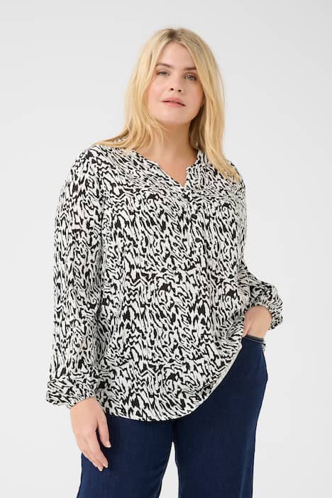 Langarm-Bluse Regular fit