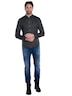engbers Herren Langarm-Hemd slim fit , Schwarz