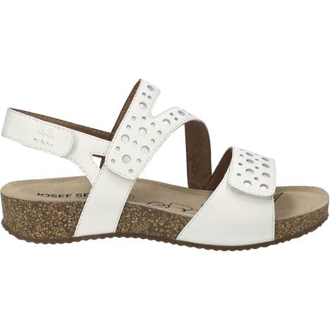 Damen Sandale Tonga 91, weiss-silber