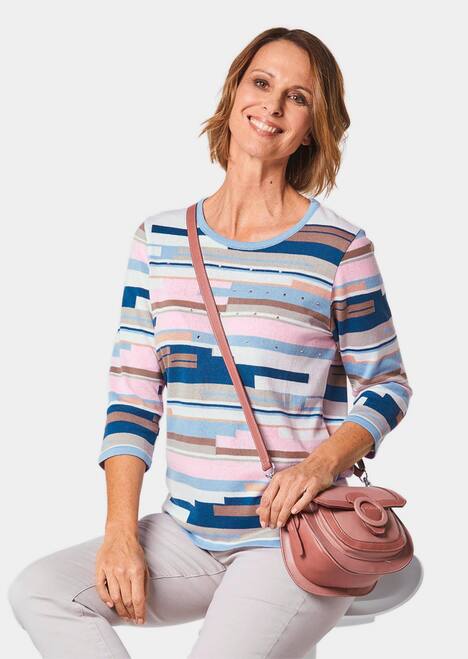 Weicher Pullover mit Intarsie