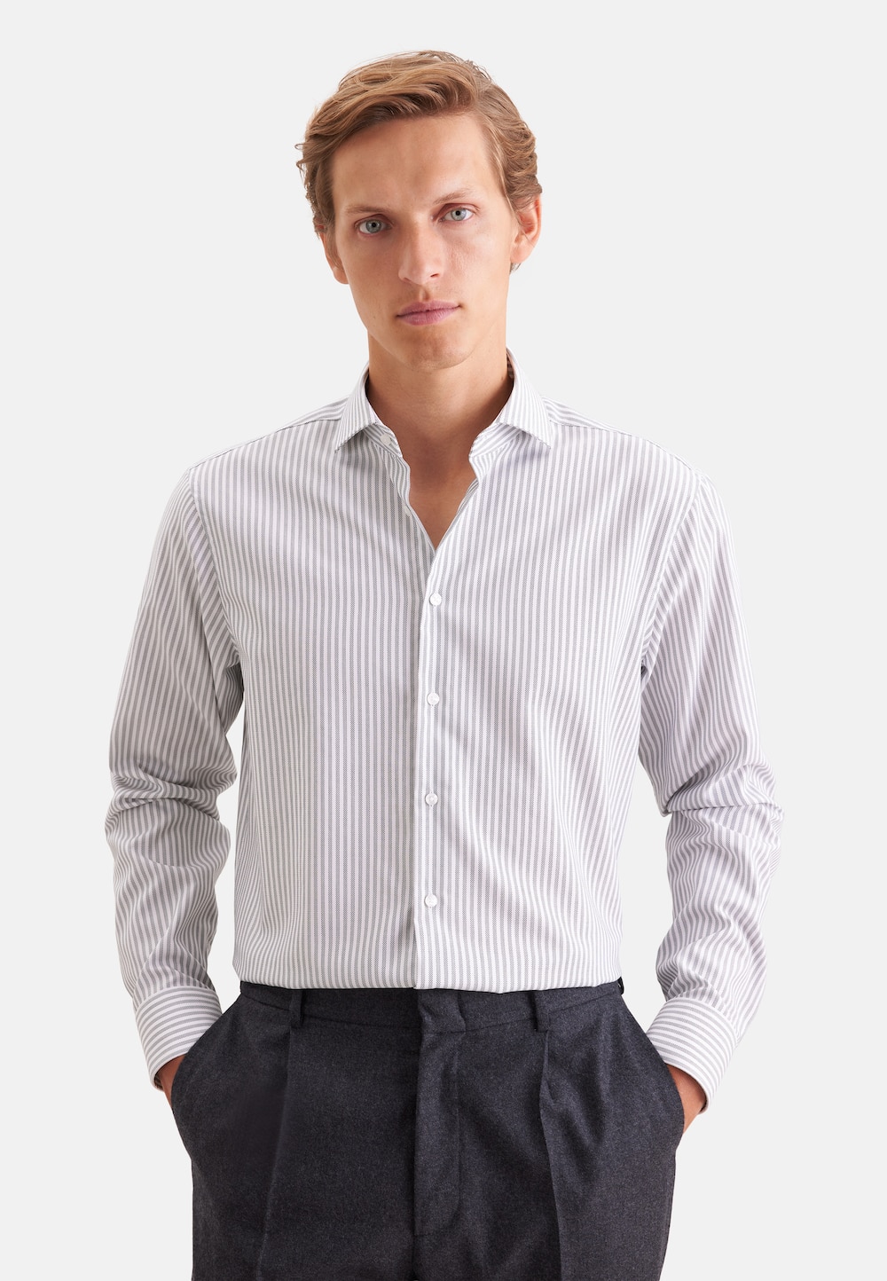 Herren Business Hemd - Gestreift