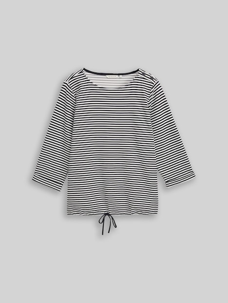 Langarmshirt mit Knopf-Details